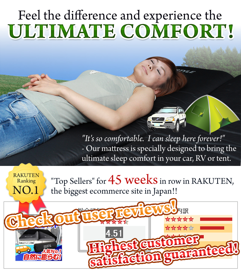 Feel the difference and experience the ULTIMATE COMFORT!